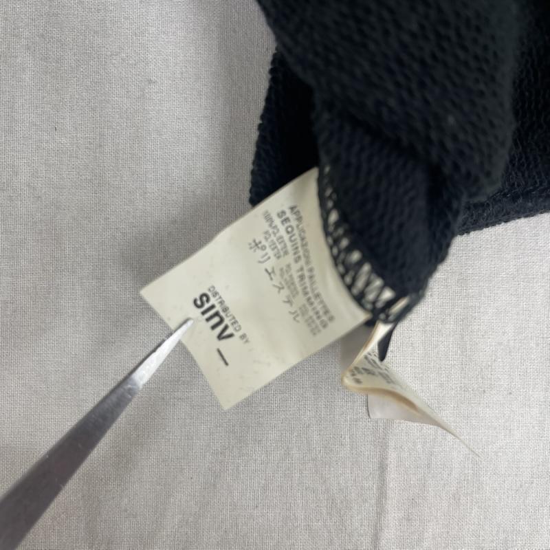 アレキサンダーマックイーン ALEXANDERMCQUEEN パーカー 長袖 McQ イタリア製 スパンコール コットン プルオーバー パーカー M 黒 / ブラック / black メンズ USED 古着 中古 50157959