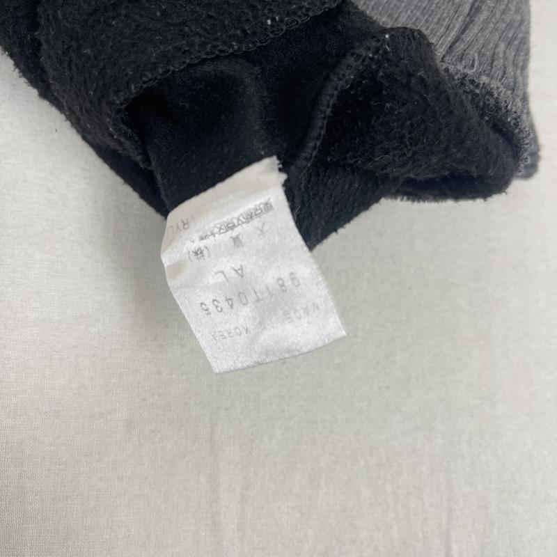 モルガンオム MORGAN HOMME パーカー 長袖 00s ダブルジップ ストレッチ リブ パーカー 黒 / ブラック / black メンズ USED 古着 中古 50157965