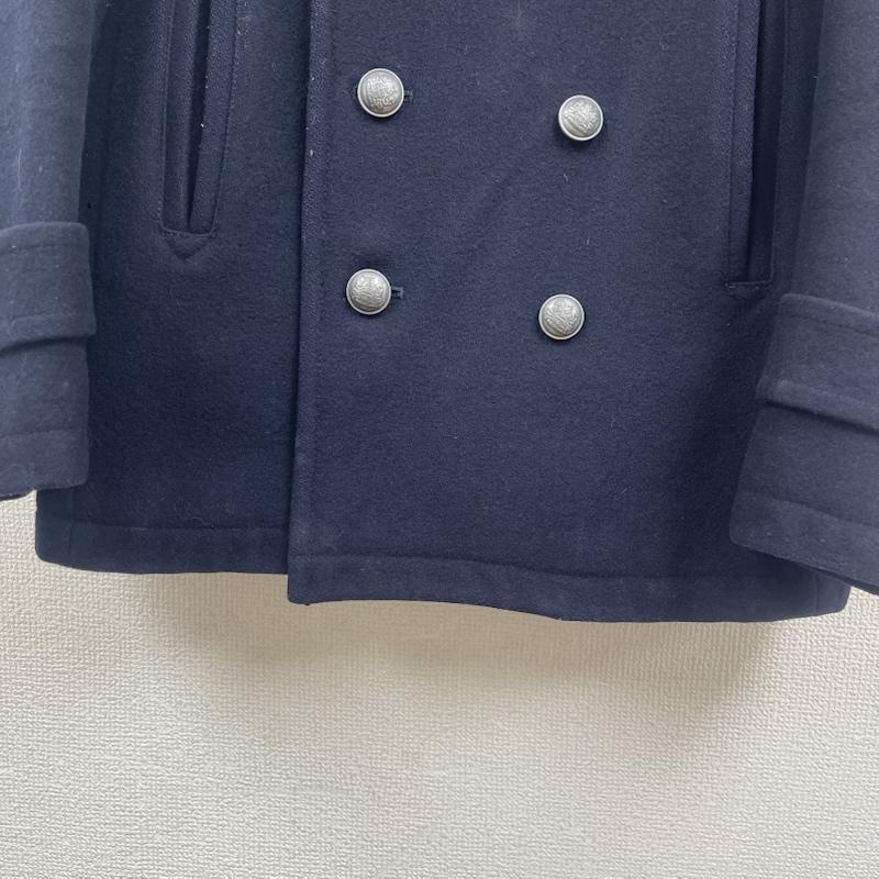 アクアスキュータム Aquascutum コート ピーコート ダブル ブレスト ウール ピーコート アウター M 紺 / ネイビー / navy メンズ USED 古着 中古 50157969