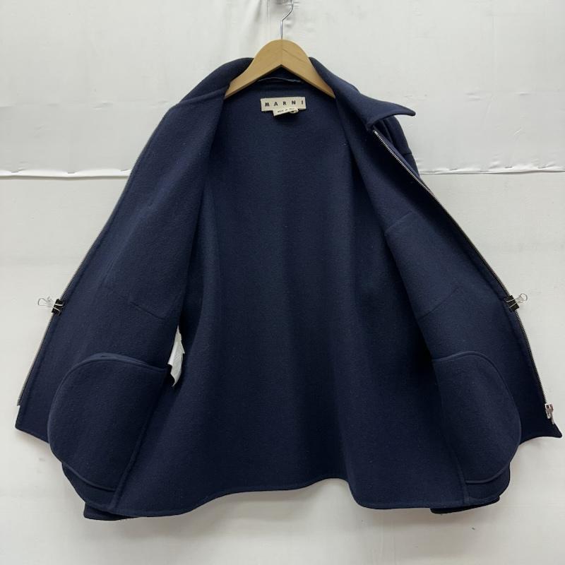 マルニ MARNI ジャケット、上着 ジャンパー、ブルゾン 20AW ウール ダブルフェイス ジップアップ ジャケット JUMU0002A0 44 紺 / ネイビー / navy メンズ USED 古着 中古 50157975