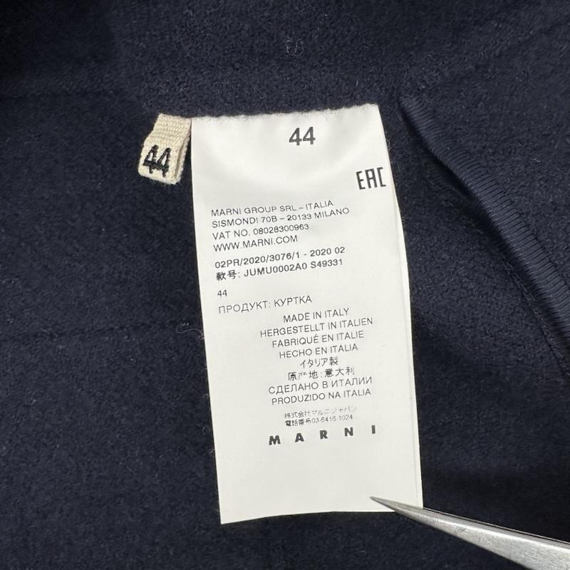 マルニ MARNI ジャケット、上着 ジャンパー、ブルゾン 20AW ウール ダブルフェイス ジップアップ ジャケット JUMU0002A0 44 紺 / ネイビー / navy メンズ USED 古着 中古 50157975