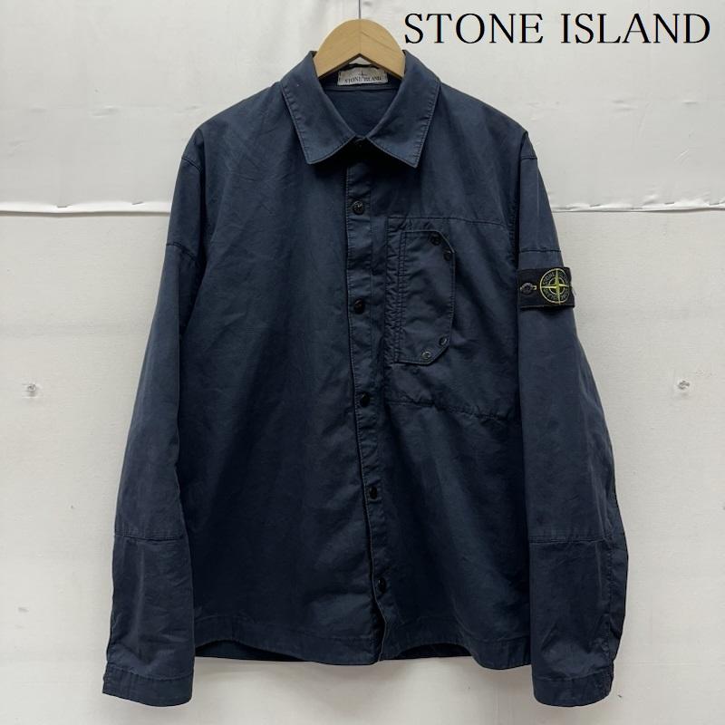 ストーンアイランド STONE ISLAND ジャケット、上着 ジャンパー、ブルゾン 24AW シャツ ジャケット 811511910 M 紺 / ネイビー / navy メンズ USED 古着 中古 50157977