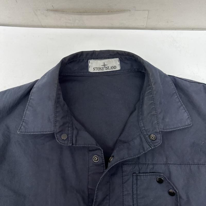 ストーンアイランド STONE ISLAND ジャケット、上着 ジャンパー、ブルゾン 24AW シャツ ジャケット 811511910 M 紺 / ネイビー / navy メンズ USED 古着 中古 50157977