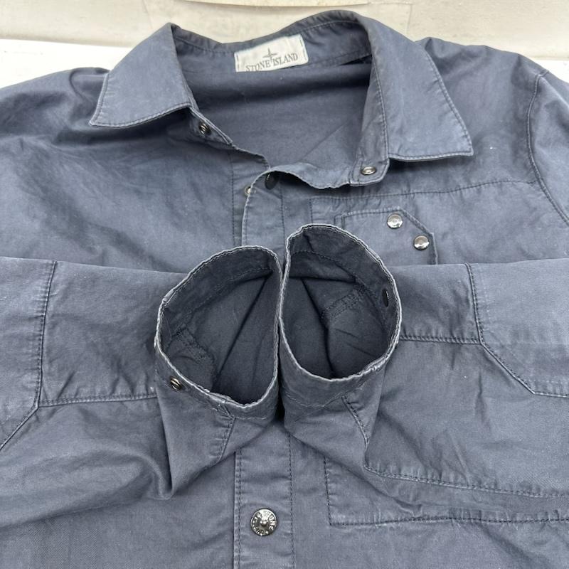 ストーンアイランド STONE ISLAND ジャケット、上着 ジャンパー、ブルゾン 24AW シャツ ジャケット 811511910 M 紺 / ネイビー / navy メンズ USED 古着 中古 50157977
