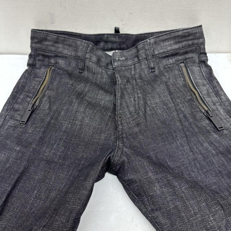 ディースクエアード DSQUARED2 パンツ デニム、ジーンズ 20SS RESIN TREATMENT SKINNY TECHNO JEAN デニム パンツ S74KB0366 44 黒 / ブラック / black メンズ USED 古着 中古 50157978