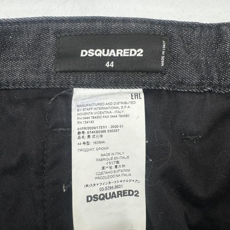 ディースクエアード DSQUARED2 パンツ デニム、ジーンズ 20SS RESIN TREATMENT SKINNY TECHNO JEAN デニム パンツ S74KB0366 44 黒 / ブラック / black メンズ USED 古着 中古 50157978