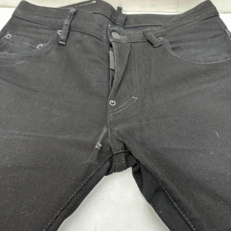 ディースクエアード DSQUARED2 パンツ デニム、ジーンズ Skater Jean ボタンフライ スキニー デニム パンツ S71LB1050 S30564 44 黒 / ブラック / black メンズ USED 古着 中古 50157981