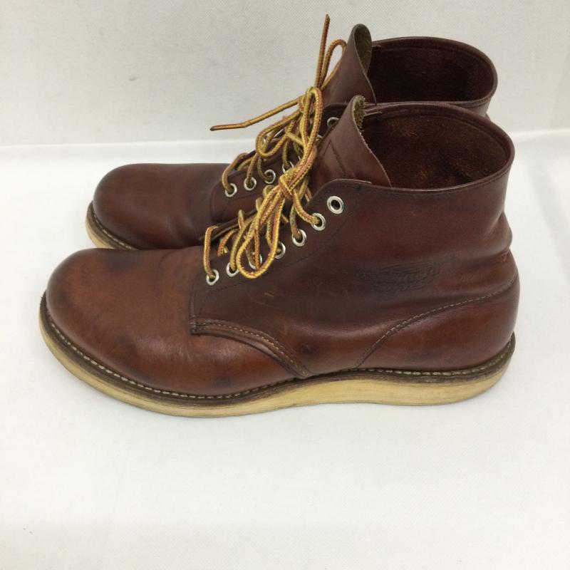 レッドウィング RED WING ブーツ ショートブーツ レッドウィング REDWING 9105 6INCH ROUND TOE BOOT RED BROWN D ワイズ 6インチ ラウンドトゥ ブーツ ワークブーツ US：9 茶 / ブラウン / brown メンズ USED 古着 中古 50158001