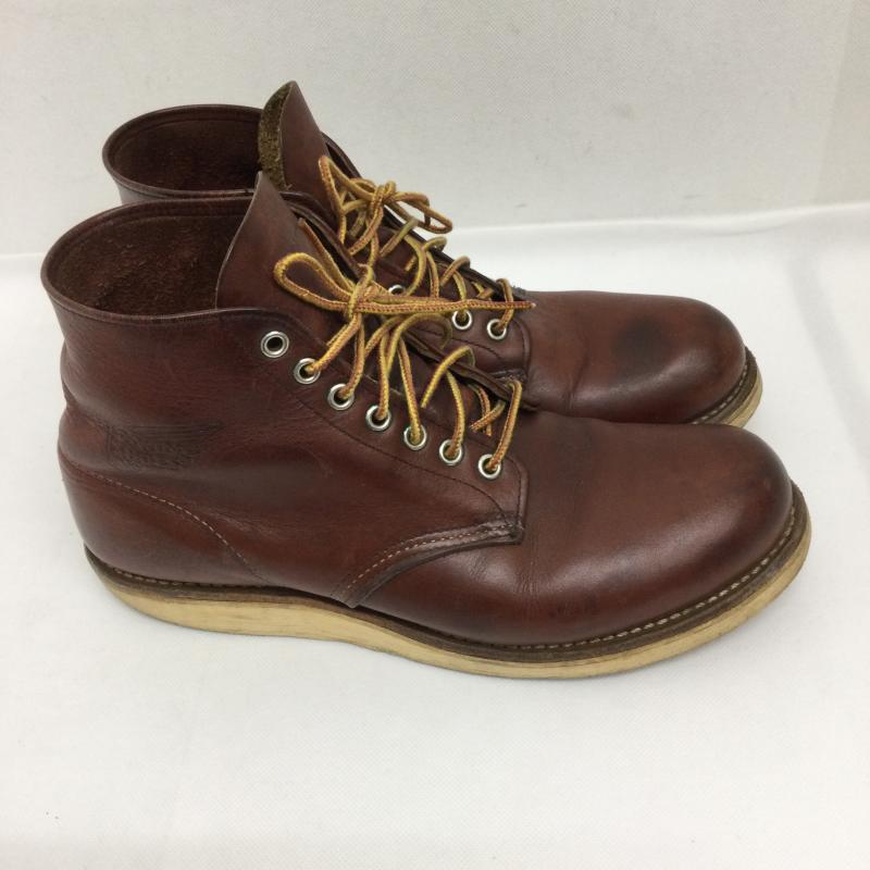 レッドウィング RED WING ブーツ ショートブーツ レッドウィング REDWING 9105 6INCH ROUND TOE BOOT RED BROWN D ワイズ 6インチ ラウンドトゥ ブーツ ワークブーツ US：9 茶 / ブラウン / brown メンズ USED 古着 中古 50158001