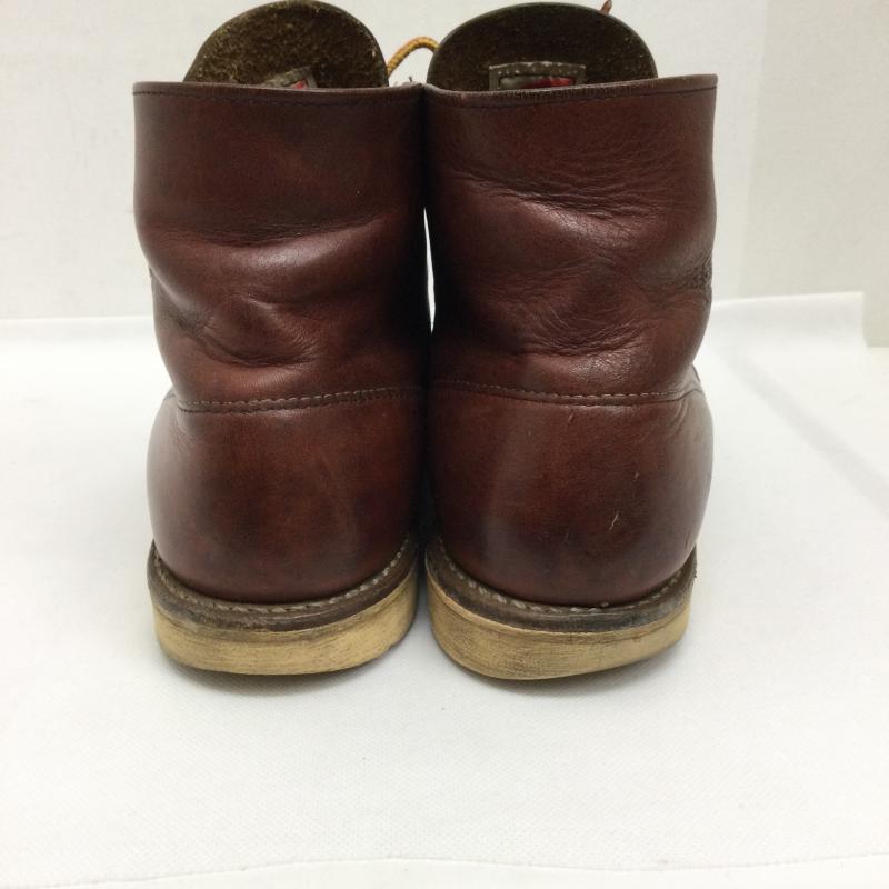 レッドウィング RED WING ブーツ ショートブーツ レッドウィング REDWING 9105 6INCH ROUND TOE BOOT RED BROWN D ワイズ 6インチ ラウンドトゥ ブーツ ワークブーツ US：9 茶 / ブラウン / brown メンズ USED 古着 中古 50158001