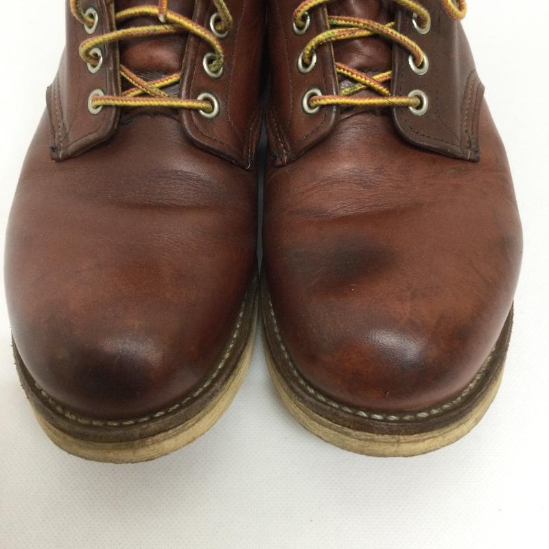 レッドウィング RED WING ブーツ ショートブーツ レッドウィング REDWING 9105 6INCH ROUND TOE BOOT RED BROWN D ワイズ 6インチ ラウンドトゥ ブーツ ワークブーツ US：9 茶 / ブラウン / brown メンズ USED 古着 中古 50158001