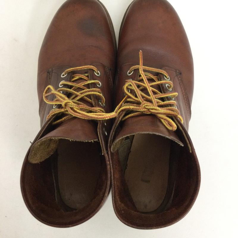 レッドウィング RED WING ブーツ ショートブーツ レッドウィング REDWING 9105 6INCH ROUND TOE BOOT RED BROWN D ワイズ 6インチ ラウンドトゥ ブーツ ワークブーツ US：9 茶 / ブラウン / brown メンズ USED 古着 中古 50158001