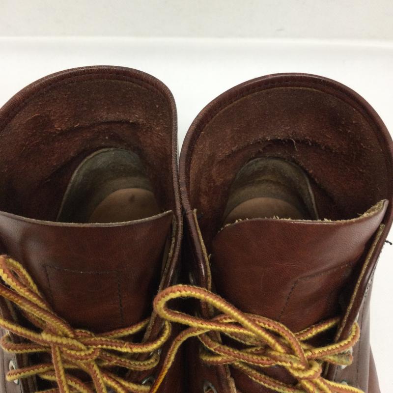 レッドウィング RED WING ブーツ ショートブーツ レッドウィング REDWING 9105 6INCH ROUND TOE BOOT RED BROWN D ワイズ 6インチ ラウンドトゥ ブーツ ワークブーツ US：9 茶 / ブラウン / brown メンズ USED 古着 中古 50158001