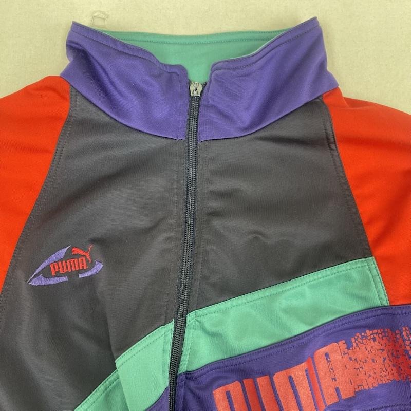 プーマ PUMA ジャケット、上着 ジャンパー、ブルゾン 80s 90s 万国旗タグ ジップ トラック ジャケット M マルチカラー / マルチカラー / multicolor メンズ USED 古着 中古 50158002
