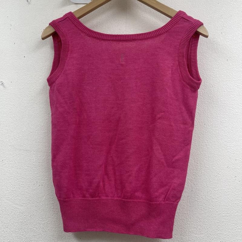 イヴサンローラン Yves Saint Laurent タンクトップ タンクトップ 麻 ノースリーブ 短丈 トップス sk91-338 桃 / ピンク / pink レディース USED 古着 中古 50158010