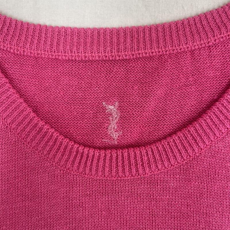 イヴサンローラン Yves Saint Laurent タンクトップ タンクトップ 麻 ノースリーブ 短丈 トップス sk91-338 桃 / ピンク / pink レディース USED 古着 中古 50158010