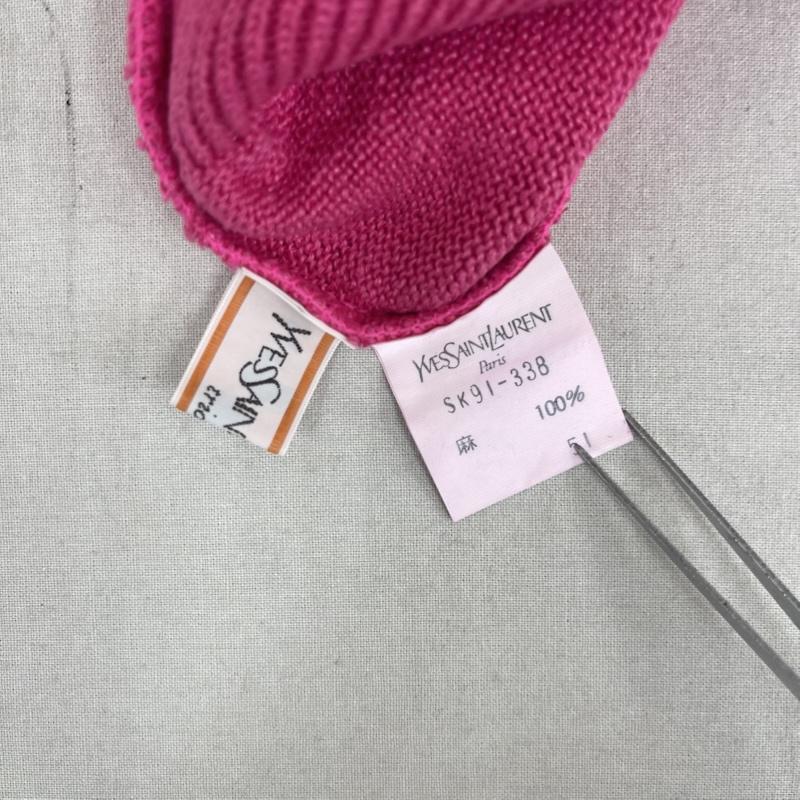 イヴサンローラン Yves Saint Laurent タンクトップ タンクトップ 麻 ノースリーブ 短丈 トップス sk91-338 桃 / ピンク / pink レディース USED 古着 中古 50158010