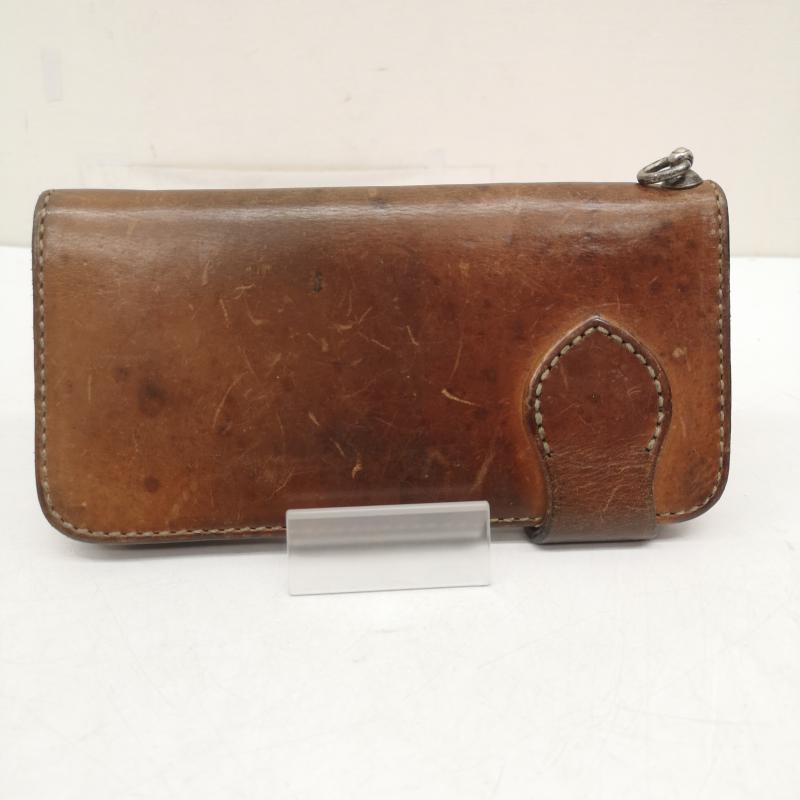 ファニー FUNNY 財布 長財布 レザー ロング ウォレット 長財布 コンチョ - 茶 / ブラウン / brown メンズ USED 古着 中古 50158026