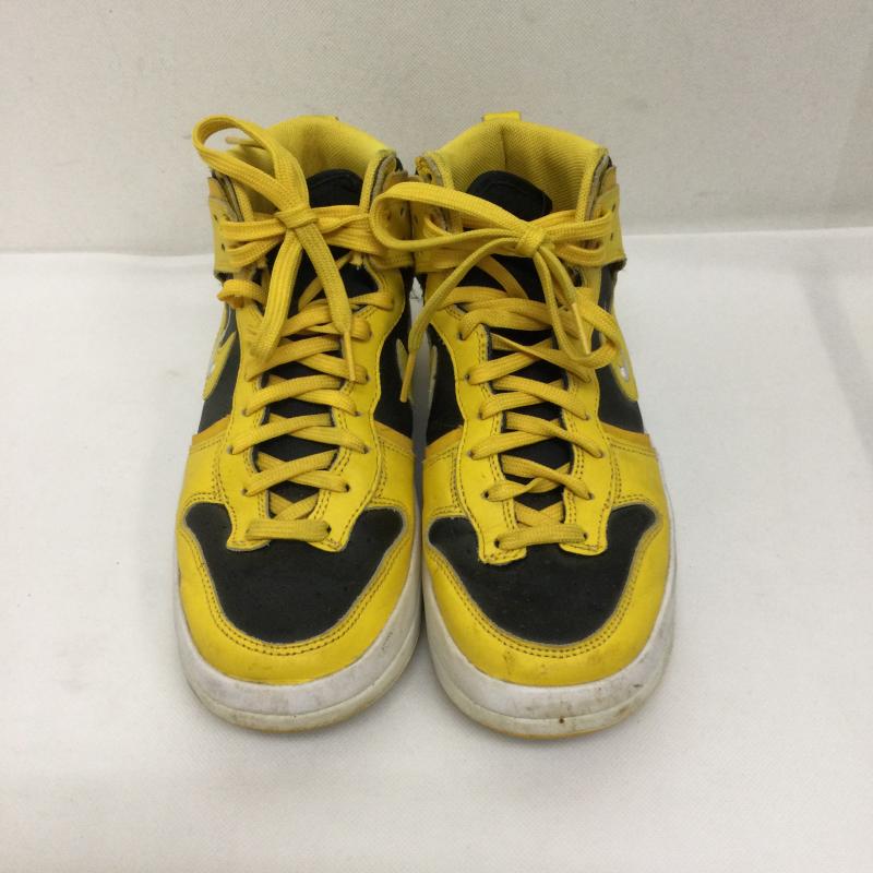 ナイキ NIKE スニーカー スニーカー ナイキ ハイカットスニーカー ダンク ハイ アップ DH3718-001 レディース 25.0cm 黄 / イエロー / yellow X 黒 / ブラック / black レディース USED 古着 中古 50158028