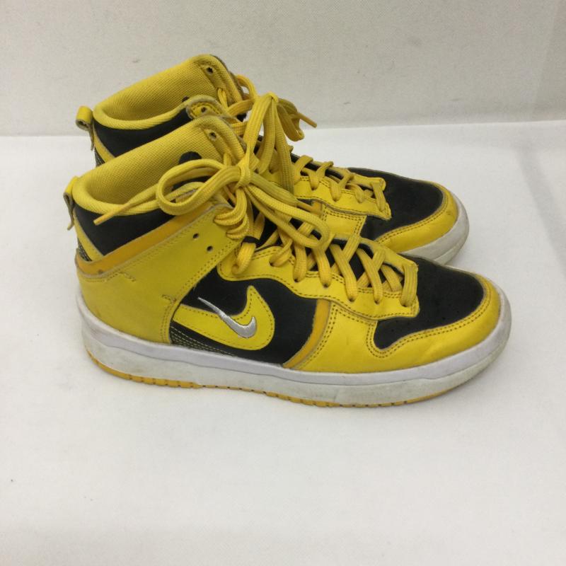 ナイキ NIKE スニーカー スニーカー ナイキ ハイカットスニーカー ダンク ハイ アップ DH3718-001 レディース 25.0cm 黄 / イエロー / yellow X 黒 / ブラック / black レディース USED 古着 中古 50158028