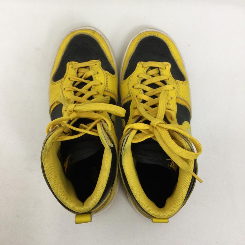 ナイキ NIKE スニーカー スニーカー ナイキ ハイカットスニーカー ダンク ハイ アップ DH3718-001 レディース 25.0cm 黄 / イエロー / yellow X 黒 / ブラック / black レディース USED 古着 中古 50158028