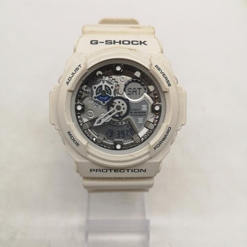 ジーショック G-SHOCK 腕時計 デジタル CASIO カシオ GA-300 アナデジ 腕時計 - 白 / ホワイト / white メンズ USED 古着 中古 50158039