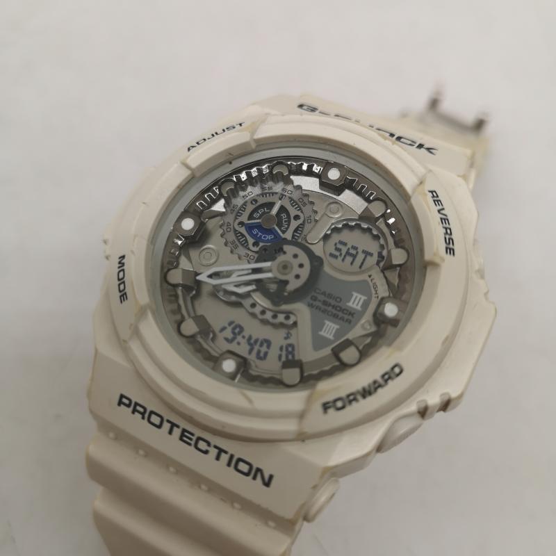 ジーショック G-SHOCK 腕時計 デジタル CASIO カシオ GA-300 アナデジ 腕時計 - 白 / ホワイト / white メンズ USED 古着 中古 50158039