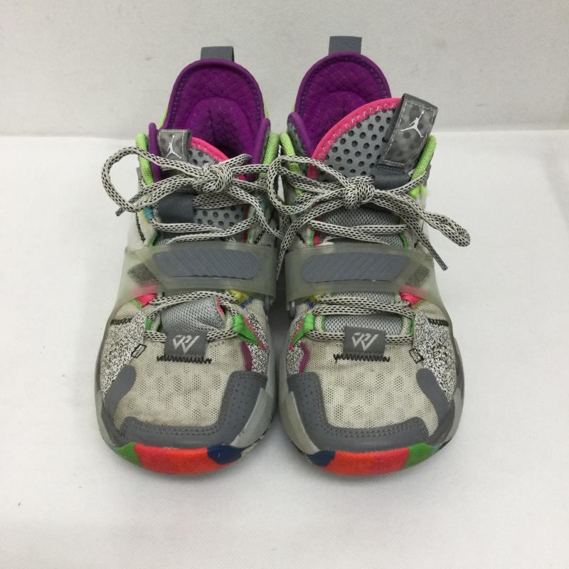 ナイキ NIKE スニーカー スニーカー NIKE ナイキ CD5804-100 エアジョーダン Why Not Zer0.3 BG Cool Grey 24.5cm 灰 / グレー / gray レディース USED 古着 中古 50158040