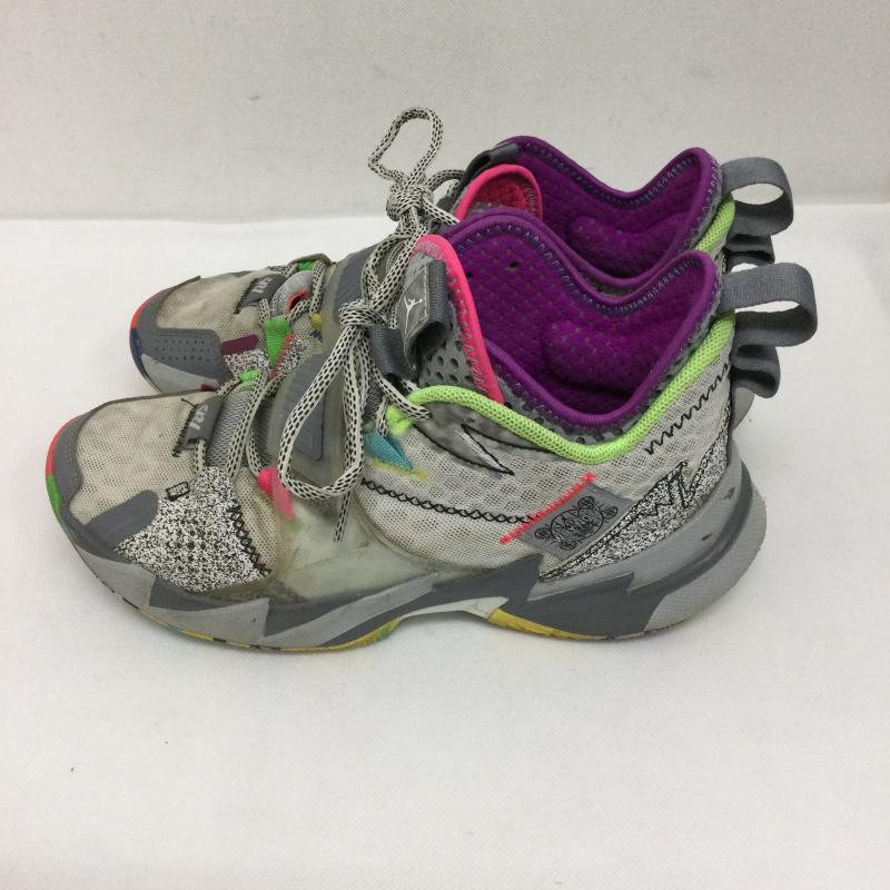 ナイキ NIKE スニーカー スニーカー NIKE ナイキ CD5804-100 エアジョーダン Why Not Zer0.3 BG Cool Grey 24.5cm 灰 / グレー / gray レディース USED 古着 中古 50158040