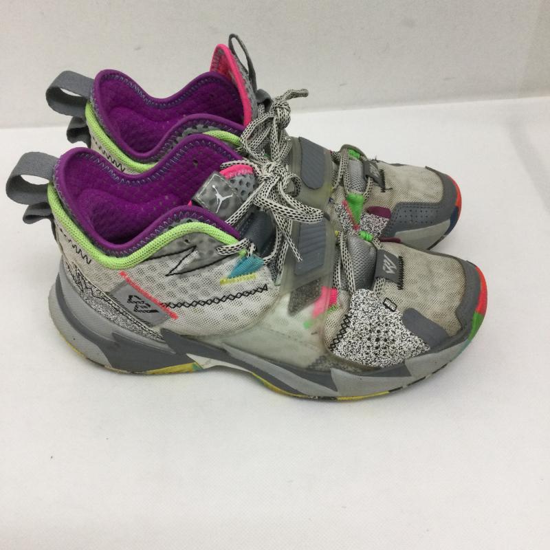ナイキ NIKE スニーカー スニーカー NIKE ナイキ CD5804-100 エアジョーダン Why Not Zer0.3 BG Cool Grey 24.5cm 灰 / グレー / gray レディース USED 古着 中古 50158040