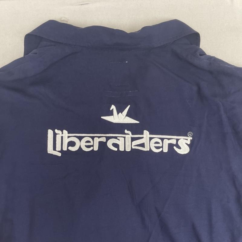 リベレイダース Liberaiders シャツ、ブラウス 半袖 花柄 両面 刺繍 シャツ レーヨン 732022407 紺 / ネイビー / navy メンズ USED 古着 中古 50158050