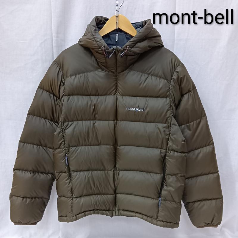 モンベル mont-bell ジャケット、上着 ダウンジャケット 1101430 ライトアルパイン ダウンパーカ カーキグリーン S S ロゴ、文字 カーキオリーブ / カーキオリーブ / メンズ USED 古着 中古 50158078