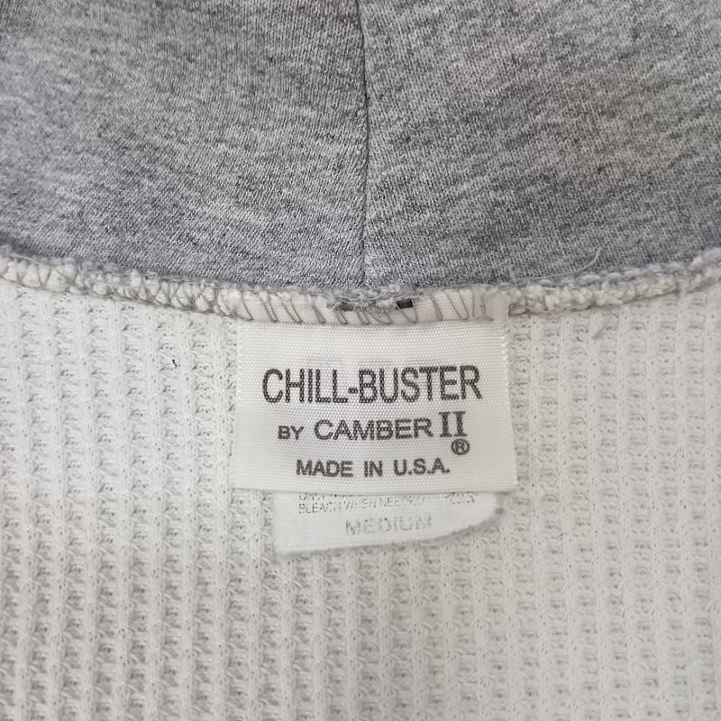キャンバー CAMBER パーカー 長袖 USA製 CHILL BUSTER ヘビーウェイトフーディー グレー M 裏地サーマル M 無地 灰 / グレー / gray メンズ USED 古着 中古 50158083