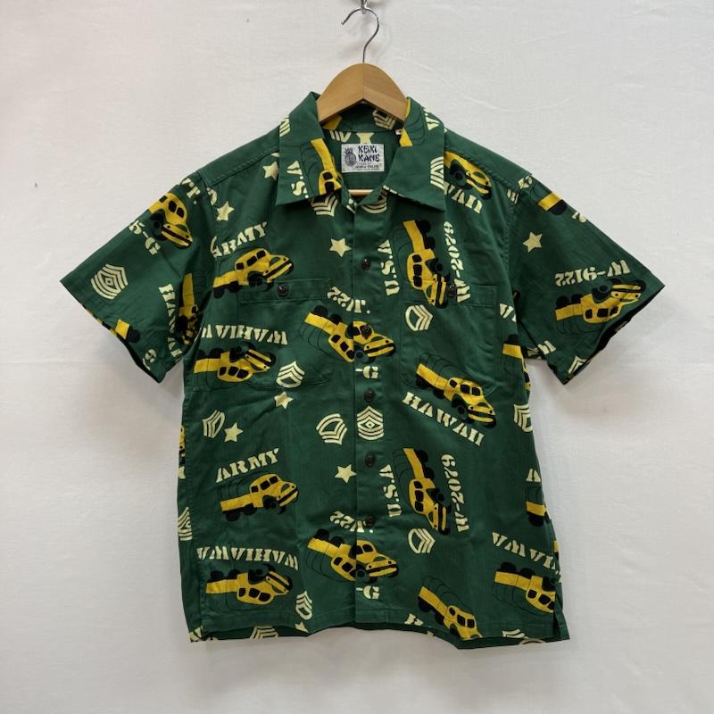サンサーフ SUN SURF シャツ、ブラウス 半袖 SS39279 コットン ヘリンボーン アロハシャツ S オリーブグリーン / オリーブグリーン / メンズ USED 古着 中古 50158090