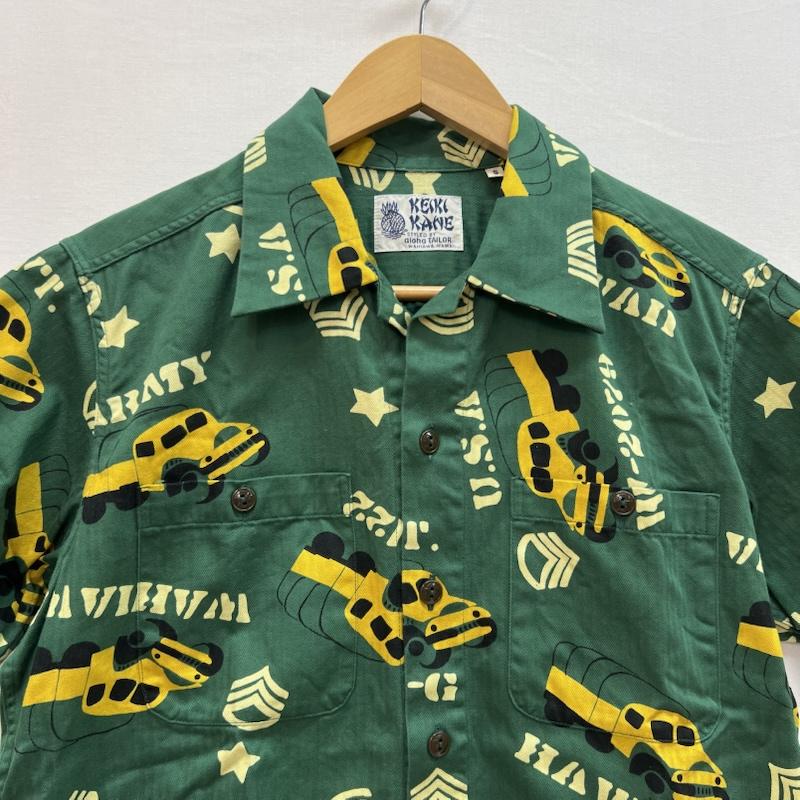 サンサーフ SUN SURF シャツ、ブラウス 半袖 SS39279 コットン ヘリンボーン アロハシャツ S オリーブグリーン / オリーブグリーン / メンズ USED 古着 中古 50158090