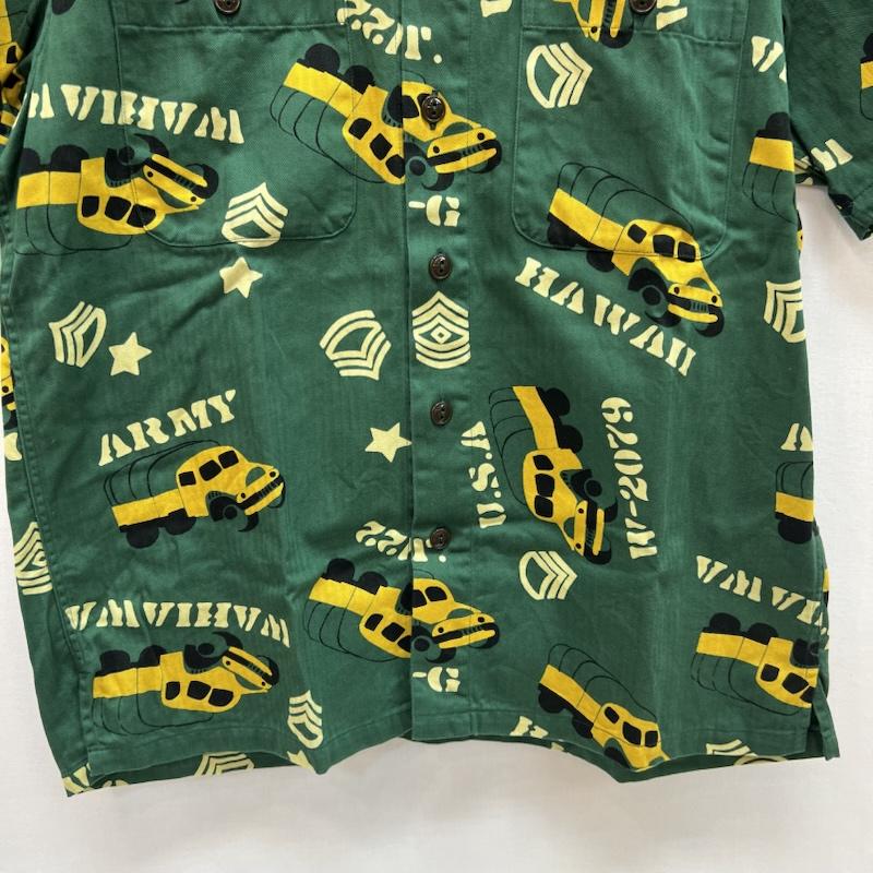 サンサーフ SUN SURF シャツ、ブラウス 半袖 SS39279 コットン ヘリンボーン アロハシャツ S オリーブグリーン / オリーブグリーン / メンズ USED 古着 中古 50158090