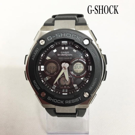 ジーショック G-SHOCK 腕時計 アナログ（クォーツ式） Gショック Gスチール G-SHOCK G-STEEL 電波 ソーラー 腕時計 メンズ GST-W300- - 黒 / ブラック / black メンズ USED 古着 中古 50158092
