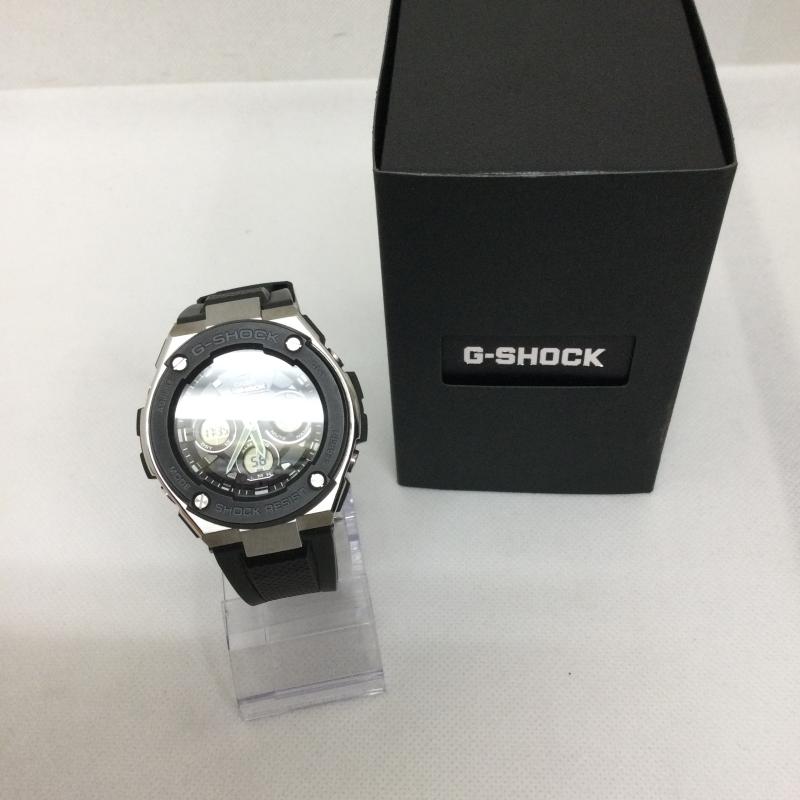 ジーショック G-SHOCK 腕時計 アナログ（クォーツ式） Gショック Gスチール G-SHOCK G-STEEL 電波 ソーラー 腕時計 メンズ GST-W300- - 黒 / ブラック / black メンズ USED 古着 中古 50158092