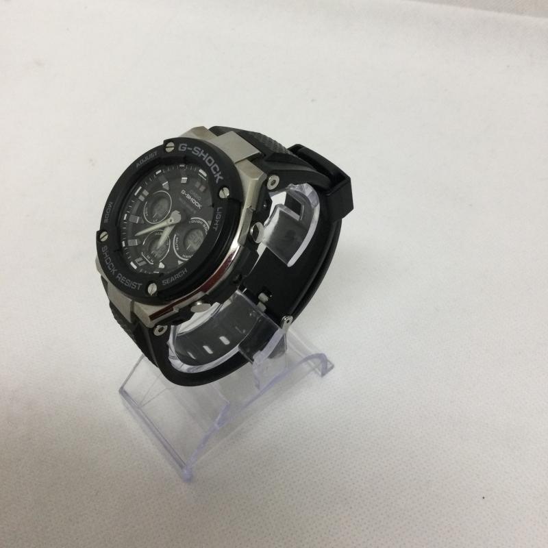 ジーショック G-SHOCK 腕時計 アナログ（クォーツ式） Gショック Gスチール G-SHOCK G-STEEL 電波 ソーラー 腕時計 メンズ GST-W300- - 黒 / ブラック / black メンズ USED 古着 中古 50158092