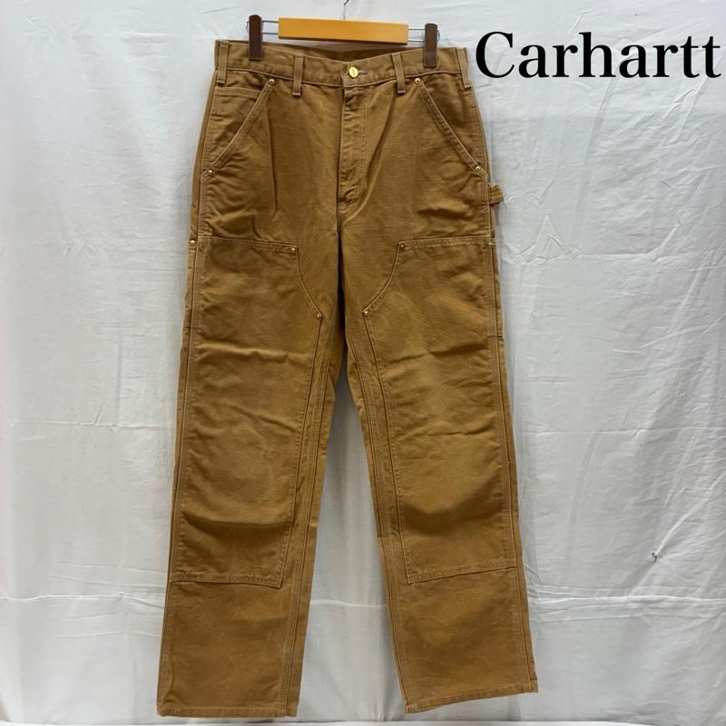 カーハート Carhartt パンツ ワークパンツ、ペインターパンツ ダブルニー ダック ワーク ペインター パンツ B01 BRN - ワンポイント X ロゴ、文字 メンズ USED 古着 中古 50158105