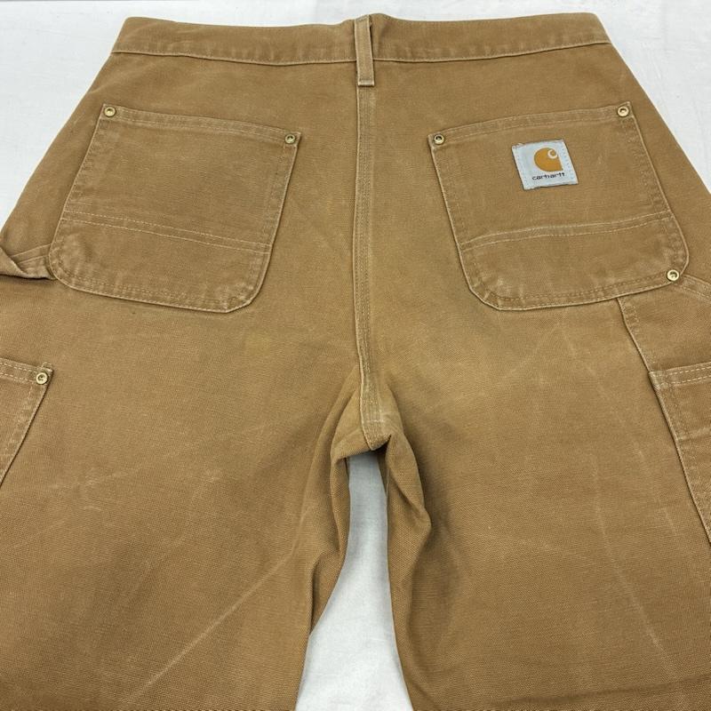 カーハート Carhartt パンツ ワークパンツ、ペインターパンツ ダブルニー ダック ワーク ペインター パンツ B01 BRN - ワンポイント X ロゴ、文字 メンズ USED 古着 中古 50158105