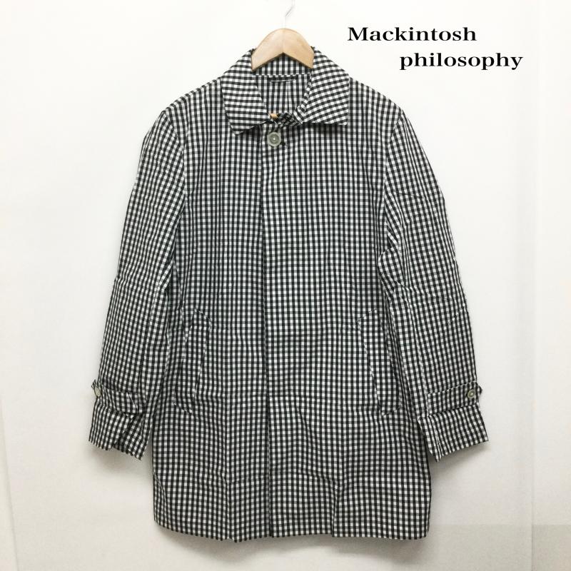 マッキントシュフィロソフィー MACKINTOSH PHILOSOPH コート コート一般 mackintosh philosophy H1C13-118-09 スプリングコート　薄手 40 チェック 灰 / グレー / gray メンズ USED 古着 中古 50158108