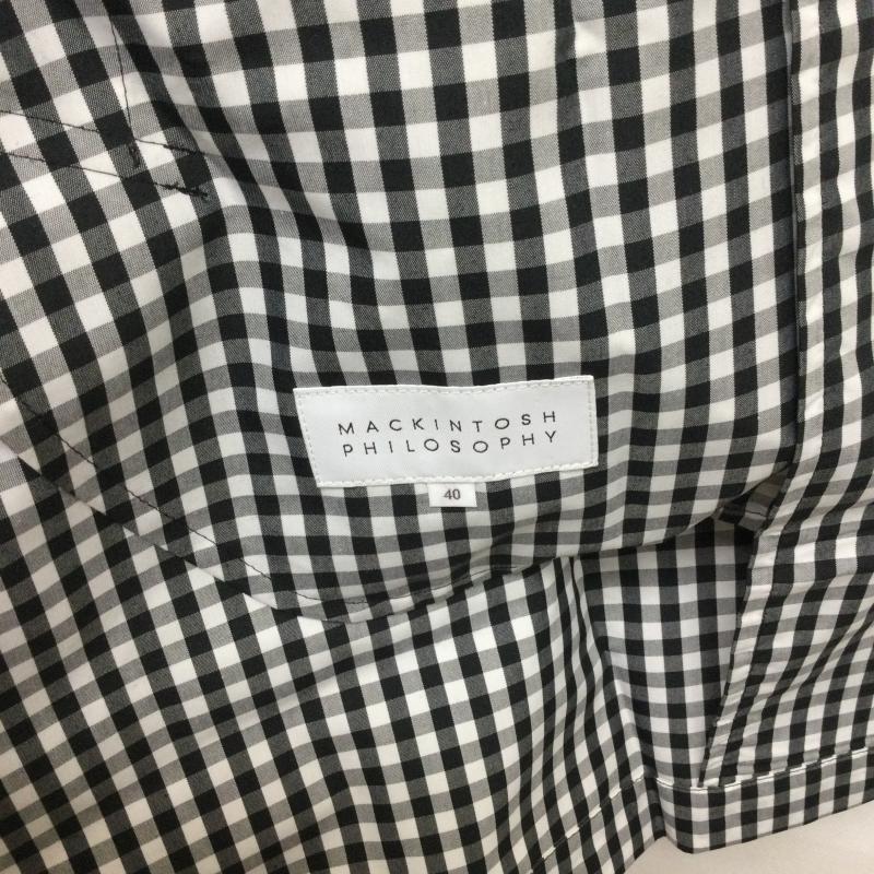マッキントシュフィロソフィー MACKINTOSH PHILOSOPH コート コート一般 mackintosh philosophy H1C13-118-09 スプリングコート　薄手 40 チェック 灰 / グレー / gray メンズ USED 古着 中古 50158108
