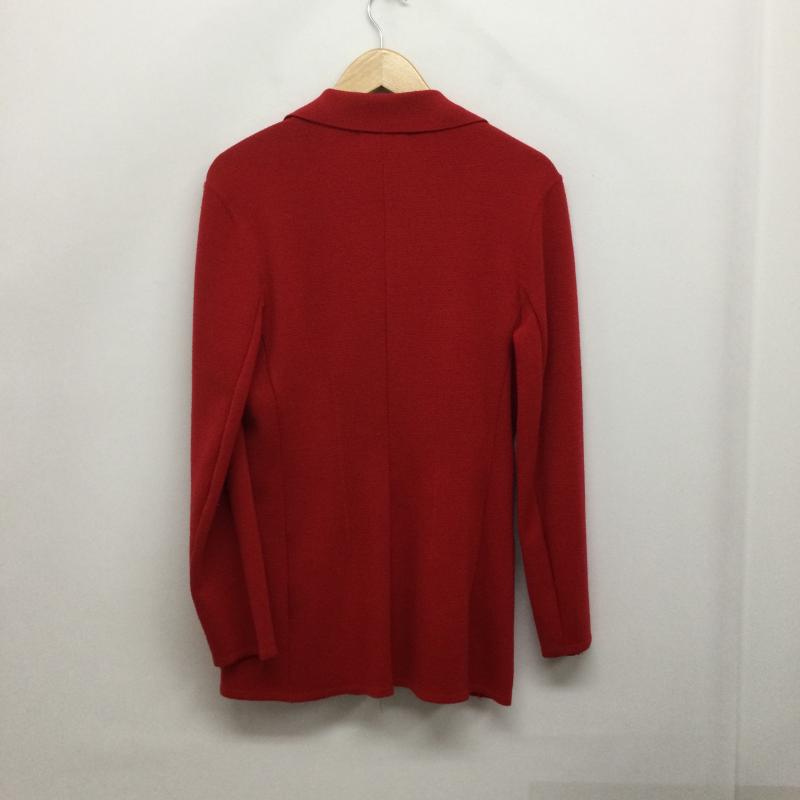 イヴサンローラン Yves Saint Laurent ジャケット、上着 ジャケット、ブレザー Yves saint Laurent イヴサンローラン　ウールニットジャケット ウール100% M 無地 赤 / レッド / red レディース USED 古着 中古 50158116