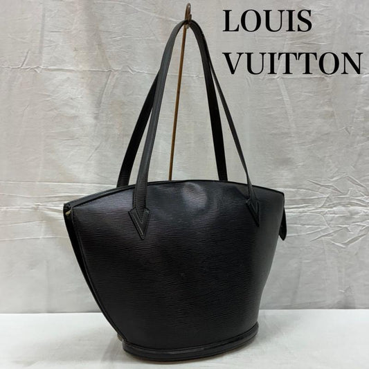 ルイヴィトン LOUIS VUITTON ショルダーバッグ ショルダーバッグ M52262 エピ サンジャック ショッピング 肩掛け レザー ショルダーバッグ 90s 94年 フランス製 - ワンポイント X ロゴ、文字 黒 / ブラック / black レディース USED 古着 中古 50158118