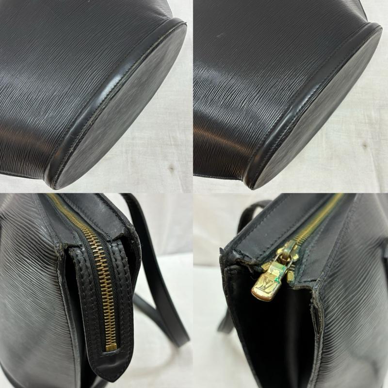 ルイヴィトン LOUIS VUITTON ショルダーバッグ ショルダーバッグ M52262 エピ サンジャック ショッピング 肩掛け レザー ショルダーバッグ 90s 94年 フランス製 - ワンポイント X ロゴ、文字 黒 / ブラック / black レディース USED 古着 中古 50158118