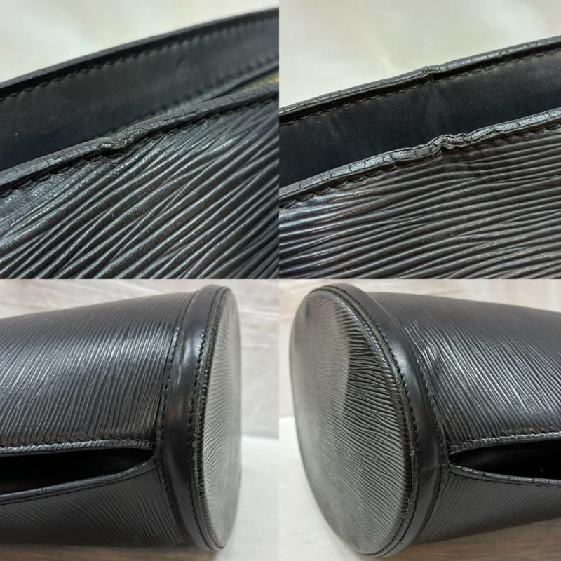 ルイヴィトン LOUIS VUITTON ショルダーバッグ ショルダーバッグ M52262 エピ サンジャック ショッピング 肩掛け レザー ショルダーバッグ 90s 94年 フランス製 - ワンポイント X ロゴ、文字 黒 / ブラック / black レディース USED 古着 中古 50158118