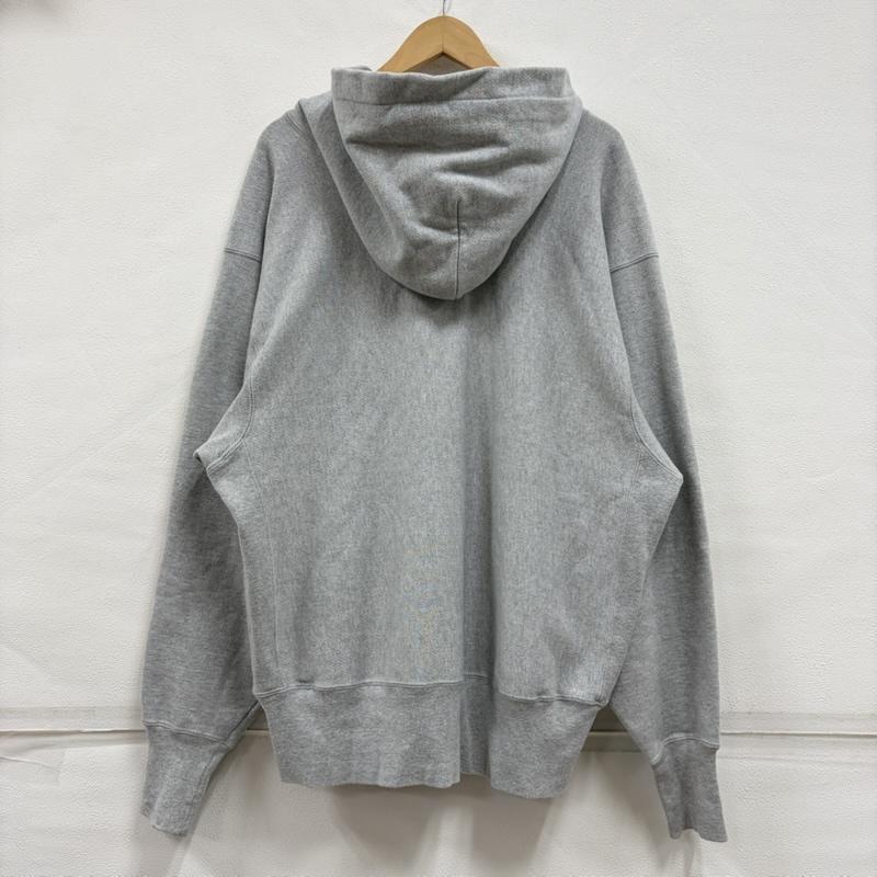 チャンピオン Champion パーカー 長袖 REVERSEWEAVE リバースウィーブ プルオーバー フーディー リメイク パーカー 目無し アーカイブ XL ワンポイント X ロゴ、文字 X 刺繍 灰 / グレー / gray メンズ USED 古着 中古 50158134