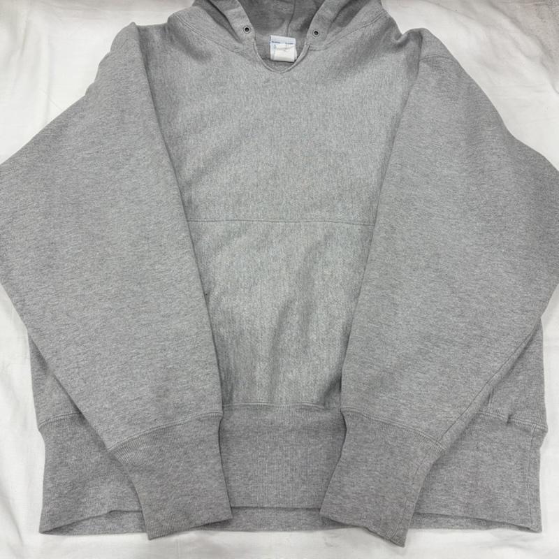 チャンピオン Champion パーカー 長袖 REVERSEWEAVE リバースウィーブ プルオーバー フーディー リメイク パーカー 目無し アーカイブ XL ワンポイント X ロゴ、文字 X 刺繍 灰 / グレー / gray メンズ USED 古着 中古 50158134