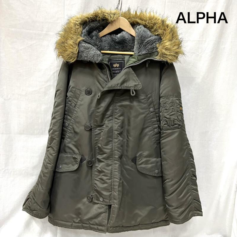 アルファ ALPHA ジャケット、上着 フライトジャケット 20024-76 N-3B フライトジャケット ミリタリー オリーブグリーン M(165～175) M 無地 カーキオリーブ / カーキオリーブ / メンズ USED 古着 中古 50158155